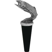 Orton West Fish Bottle Stopper - Silver/Black
