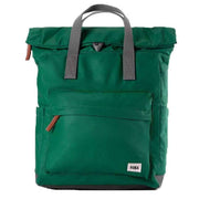 Roka Canfield B Medium Sustainable Nylon Backpack - Emerald Green