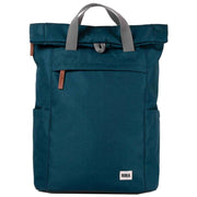 Roka Finchley A Medium Sustainable Canvas Backpack - Teal