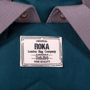 Roka Finchley A Medium Sustainable Canvas Backpack - Teal