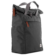 Roka Finchley A Small Sustainable Canvas Backpack - Carbon Grey