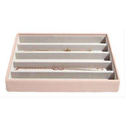 Stackers Classic Necklace Tray - Blush Pink/Grey