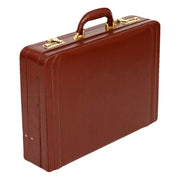 Tassia Attache Briefcase - Cognac Brown