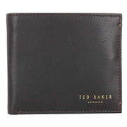 Ted Baker Harrvee Bifold and Coin Leather Wallet - Chocolate Brown