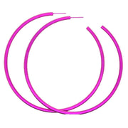 Ti2 Titanium Extra Large Round Hoop Earrings - Pink