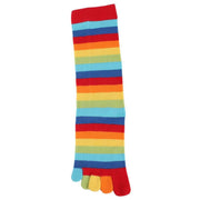 TOETOE Stripy Rainbow Toe Socks - Multi-colour