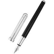 Waldmann Pens Chess Stainless Steel Nib Fountain Pen - Black/Silver