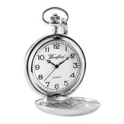 Woodford Welsh Dragon Quartz Chain Pocket Watch - Silver/Gold